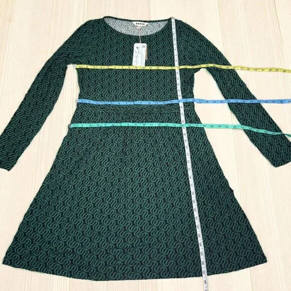 NWT Boden Abigail Jersey Dress Long Sleeve PocketsGreenSize 10 -  emaralddelhi.in